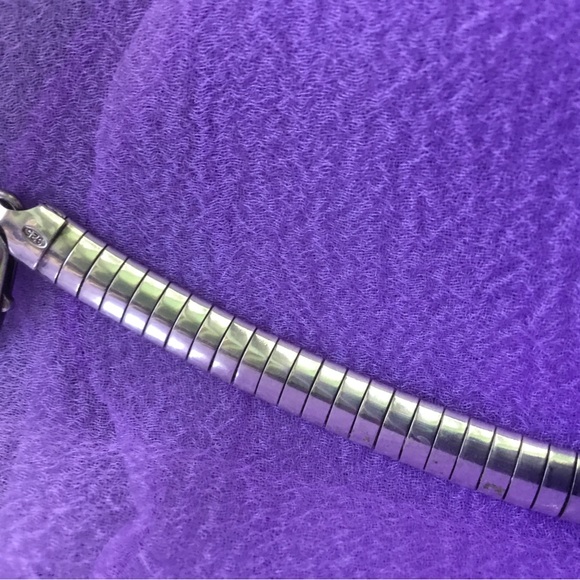 Vintage 925 Sterling Silver Necklace Italy Vtg - Picture 10 of 15